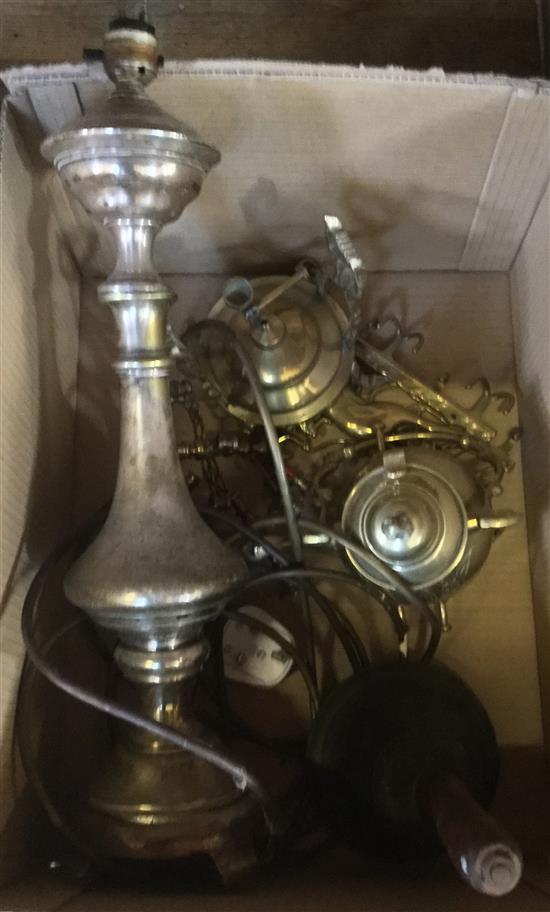 Collection of brassware, bell etc(-)